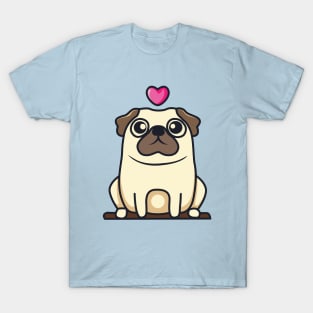 Cute Pug Love T-Shirt